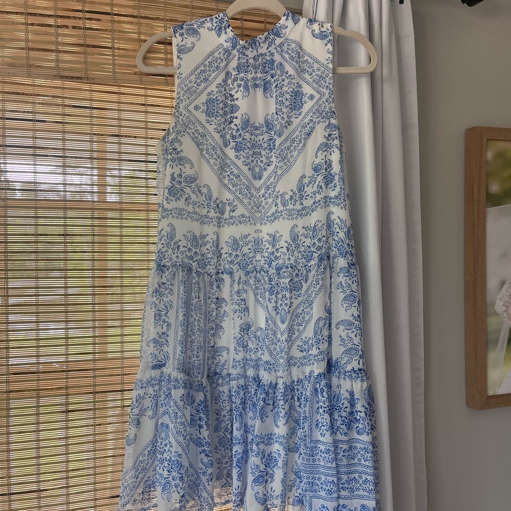 Calvin Klein High-Neck Mini Dress - Worn Once Size 4
